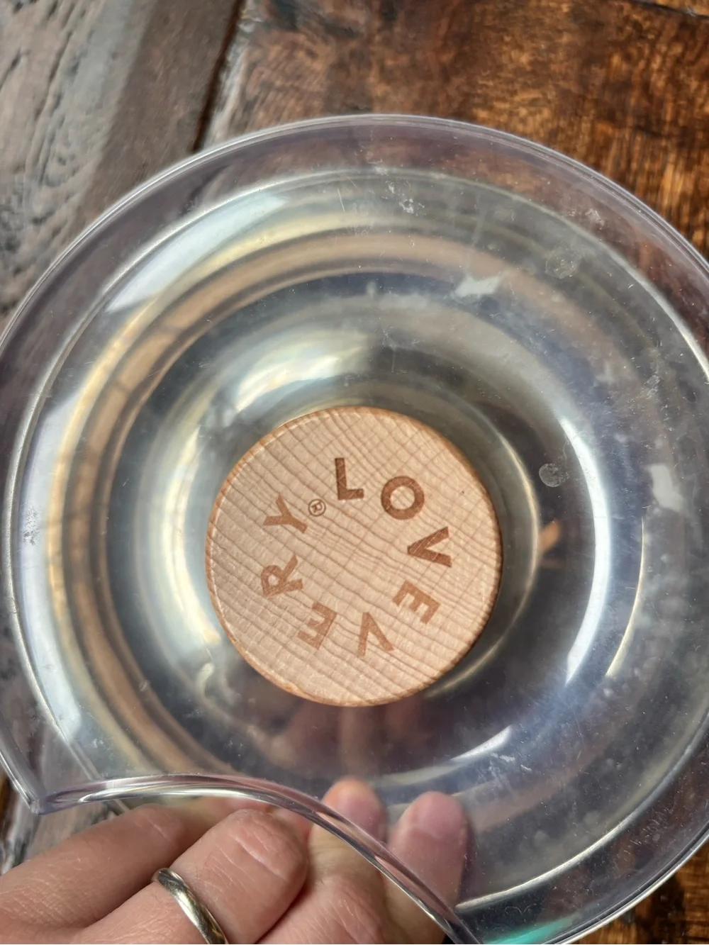 Lovevery stainless steel tip and turn toy from the explorer play kit